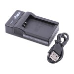 Vhbw chargeur compatible avec canon eos m10, m, m2, m50, m200, 100d, kiss x7, 100, m100 cam�ra cam�scope ...