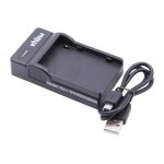 Vhbw chargeur usb de batterie compatible avec canon v - 75hi, es - 8100h18, mv - 20, mv200, optura batterie ...