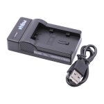 Vhbw chargeur usb de batterie compatible avec jvc everio gz - hm330beu, gz - hm330seu, gz - hm335 batterie ...
