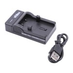 Vhbw chargeur usb de batterie compatible avec olympus mju 1000 batterie appareil photo digital, dslr, ...