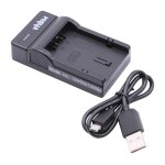 Vhbw chargeur usb de batterie compatible avec panasonic cgr - s006, cgr - s006e, dmw - bm7, dmw - bma7 ...