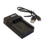 Vhbw chargeur usb de batterie compatible avec panasonic lumix dmc - fz7, dmc - fz8, dmc - fz18, dmc - ...