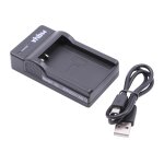 Vhbw chargeur usb de batterie compatible avec philips 1icp06 / 35 / 54 batterie appareil photo digital, ...