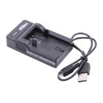 Vhbw chargeur usb de batterie compatible avec ricoh caplio r1, r1s, r2, rz1, r - 1 batterie appareil ...