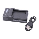Vhbw chargeur usb de batterie compatible avec samsung bp - 1130 batterie appareil photo digital, dslr, ...