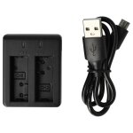 Vhbw chargeur usb double compatible avec skycam pro 8000i, pro 9500i cam�ra cam�scope action - cam + ...