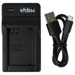 Vhbw chargeur usb compatible avec samsung nx300m, nx300, nx210 camra camscope action - cam + tmoin ...