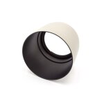 Vhbw diaphragme pare - soleil, anti - �blouissement plastique blanc - gris appareil photo, objectif canon ...