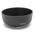 Vhbw dispositif pare - soleil, anti - reflet noir pour appareil photo, objectifs comme canon es - 62 ...