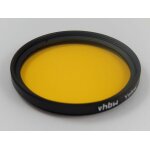 Vhbw filtre de couleur universel compatible avec les objectifs de filetage de 62mm - filtre jaune