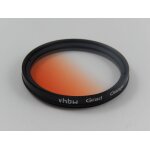 Vhbw filtre gradu de couleur universel compatible avec les objectifs de 77mm - filtre dgrad orange ...