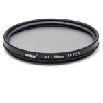 Vhbw filtre polarisant universel pour les objectifs d'appareil photo 58mm - polariseur circulaire (cpl), ...