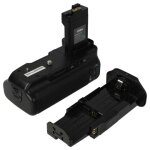Vhbw grip batterie, poign�e d'alimentation compatible avec canon eos rebel xsi appareil photo + molette ...