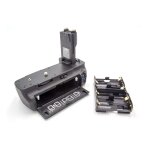 Vhbw grip batterie, poigne d'alimentation remplacement pour canon bg - e6 pour appareil photo + molette ...