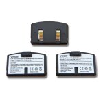 Vhbw lot 3 batteries 60mah (2. 4v) compatible avec sennheiser rs400, rs2400, set250, set500, set50 casque ...
