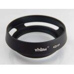 Vhbw pare - soleil compatible avec canon ql17 giii, ql17 g3 objectif 48mm - cache noir, m�tal, rond, ...