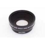 Vhbw objectif grand - angle macro 0, 45x pour objectifs d'appareil photo avec filetage de 49mm