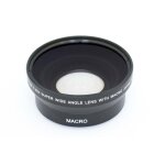 Vhbw objectif grand - angle macro 0, 45x pour objectifs d'appareil photo avec filetage de 62mm