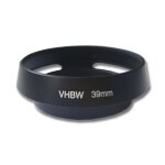 Vhbw pare - soleil pour objectif 39mm - cache, noir, m�tal, rond