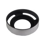 Vhbw pare - soleil pour objectif 43mm - cache, argent, m�tal, rond
