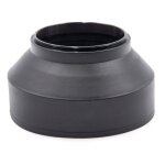 Vhbw pare - soleil compatible avec leica objectif 62mm - cache noir, caoutchouc, rond
