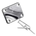 Vhbw plaque de manche pour guitare electrique compatible avec fender stratocaster - métal chromé, argent ... Vhbw plaque de manche pour guitare electrique compatible avec fender stratocaster - métal chromé, argent ...