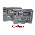 Vhbw 2x batterie compatible avec nikon d300, d200, d300s, d700, d70, d50, d100, d70s, d90, d80 appareil ...