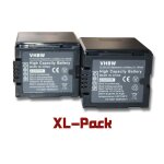 Vhbw 2x batterie compatible avec panasonic vdr - d160, vdr - d250, vdr - d220, vdr - d300, vdr - m30, ...