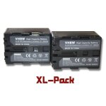 Vhbw set de 2 batteries 2000mah pour camscope remplace sony np - fm30, np - fm50, np - fm70, np - fm90, ...