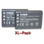 Vhbw 2x batterie compatible avec pentax optio w80, w60, m50, l50, s1, m60, v20 appareil photo (450mah, ...