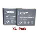 Vhbw 2x batterie compatible avec samsung st50, st600, st550 2view, st550, st45, st500, pl150 appareil ...