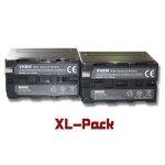 Vhbw set de 2 batteries 6000mah pour camscope remplace sony np - 530, np - 730, np - 930, np - f330, ...
