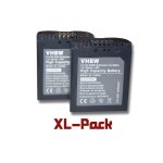 Vhbw set de 2 batteries 600mah pour appareil photo panasonic: lumix dmc - fz7, fz8, fz18, fz28, fz30, ...