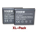 Vhbw 2x batteries compatible avec sony bloggie mhs - cm5, mhs - pm5, mhs - pm5k appareil photo, reflex ...