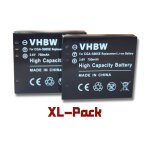 Vhbw set de 2 batteries 750mah pour appareil photo panasonic lumix dmc - fx150, dmc - lx1, dmc - lx2, ...