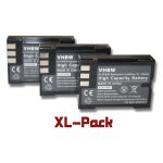 Vhbw set 3 batteries 1200mah appareil photo olympus c - 5060 wide, e - 1, e - 3, e - 30, e - 300, e - ...