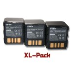 Vhbw 3x batterie compatible avec jvc gr - d325eg, gr - d295 us, gr - d325, gr - d295, gr - d290us, gr ...