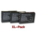 Vhbw set de 3 batteries 1600mah (3. 7v) pour appareil photo kyocera, yashica contax tvs, tvs digital ...