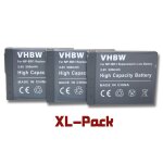 Vhbw 3x batterie compatible avec sony cybershot dsc - t200, dsc - t300, dsc - t500, dsc - t700, dsc - ...