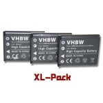 Vhbw set de 3 batteries 500mah compatible avec fuji finepix jx200, jx280, jx300, jx370, jx400, jx405, ...