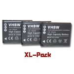 Vhbw set de 3 batteries 500mah pr appareil photo toshiba camileo bw10, bw10 hd, sx500, sx - 500, sx900, ...