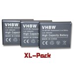 Vhbw 3x batteries compatible avec sony bloggie mhs - cm5, mhs - pm5, mhs - pm5k appareil photo, reflex ...