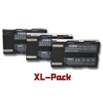 Vhbw set de 3 batteries 600mah compatible avec samsung sc - d557, sc - d6550 camscope remplace sb - ...