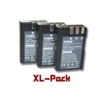 Vhbw set de 3 batteries 900mah (7. 2v) pour appareil photo nikon d40 slr d40x dslr d60 dslr d3000 d5000 ...