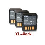 Vhbw set de 3 batteries jvc gr - d450e gr - d450eg gr - d270 gr - d270e gr - d270eg gr - d270ex gr - ...