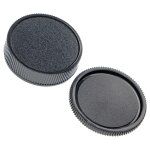 Vhbw set de bouchons d'objectifs (avant / arri�re) compatible avec zeiss appareil photo - plastique, ...