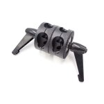 Vhbw support avec double t�te articul�e pour r�flecteur, support d'�clairage - pince de tube adapt�e ...