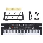 Vidaxl clavier de piano electrique 61 touches et pupitre pour enfants
