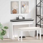 Vidaxl stand de clavier blanc 100 x 32 x 64 cm bois d'ing�nierie
