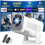 Vidoprojecteur 1080p fhd, [app intgre] mini projecteur video avec wifi 6 bluetooth 5. 2, portable ...